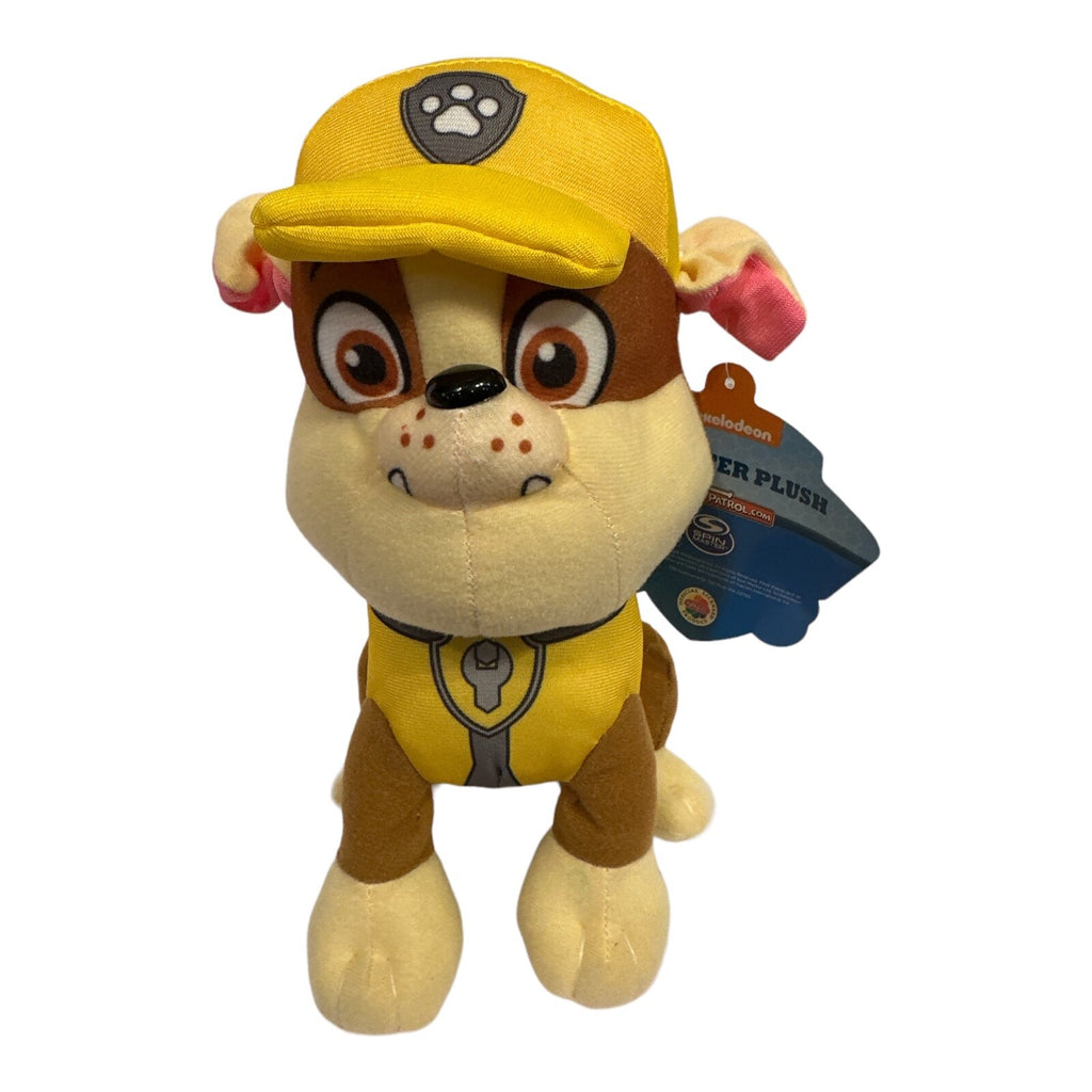 Rubble paw patrol plush 8 inch / paw patrol stuffed animal / plush paw patrol