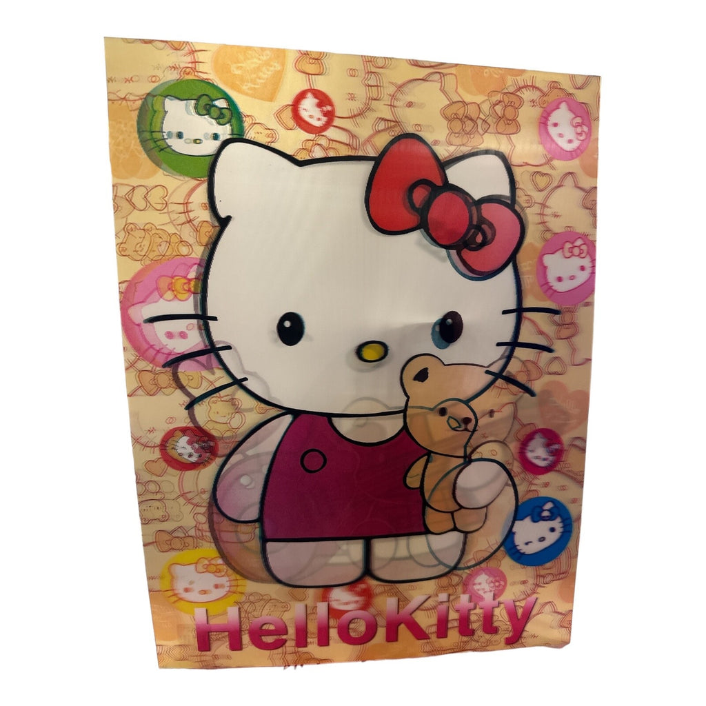 hello kitty 3d poster 11.5in x 15.5in / 3D Anime Poster / Hello kitty poster
