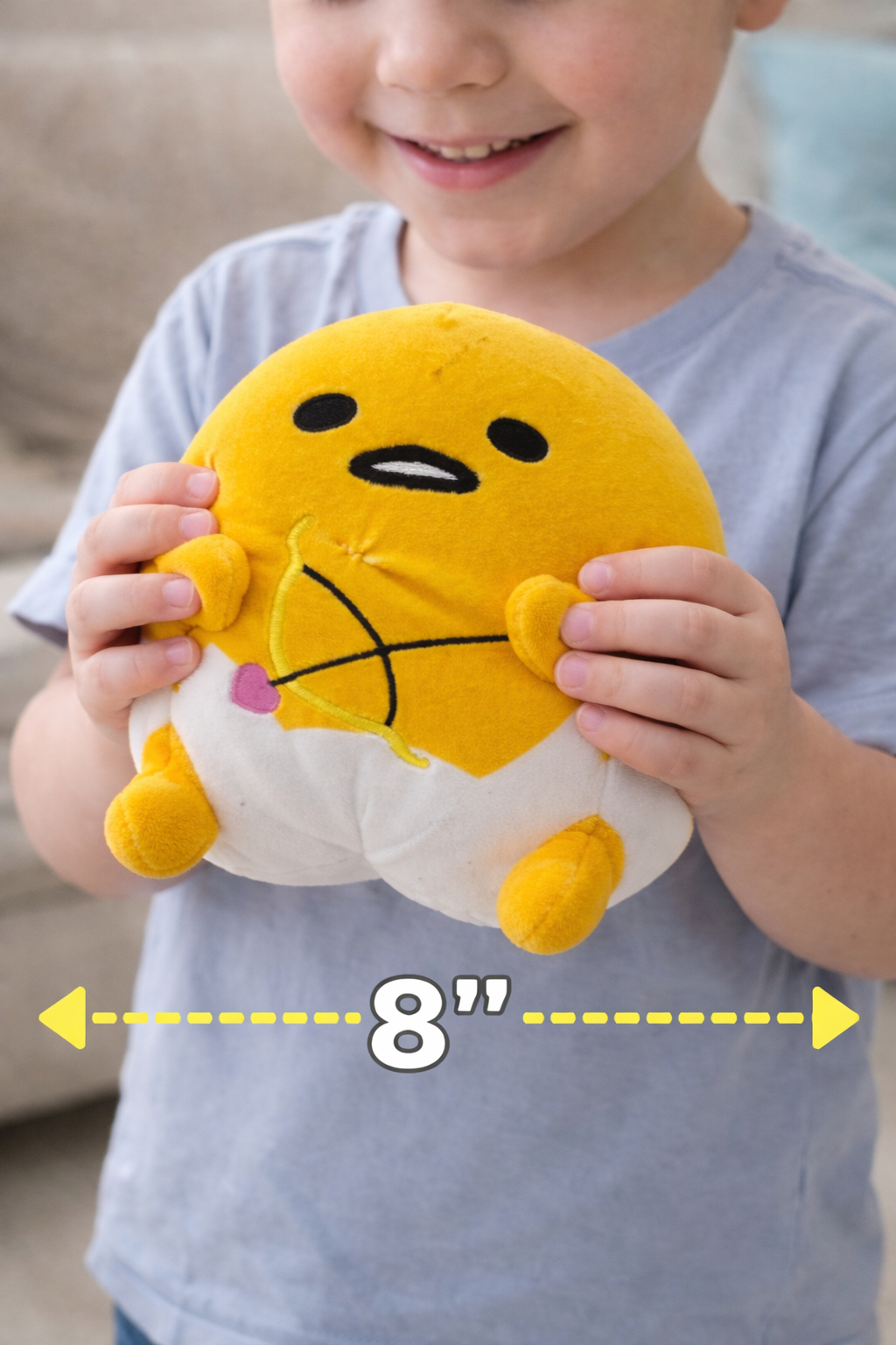 Gudetama Licensed Bee Style Plush Toy – 8-Inch Soft Collectible Stuffed Animal