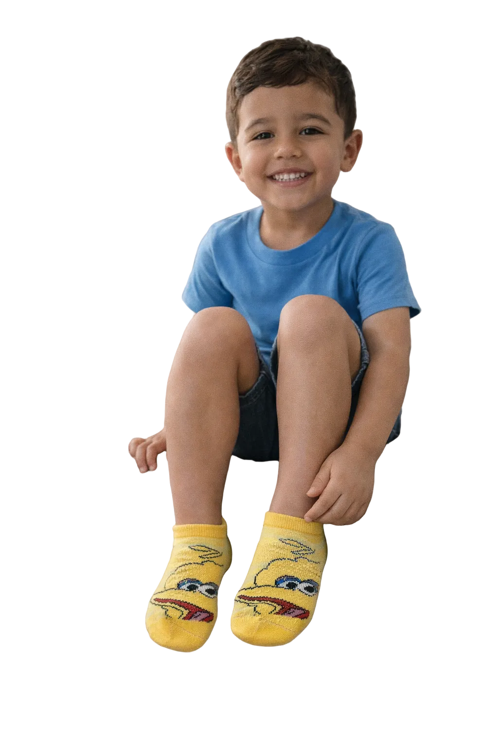 Sesame Street Boys Ankle Socks Set, 6 Pairs Cartoon Character Socks for Kids, Soft & Comfortable Socks for Boys (Shoe Size 4–7)