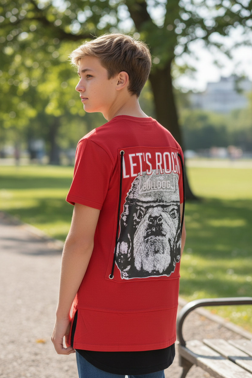 Men’s & Teen Graphic Cotton T-Shirt – Soft Premium Fabric, Front & Back Print, Casual Streetwear Tee