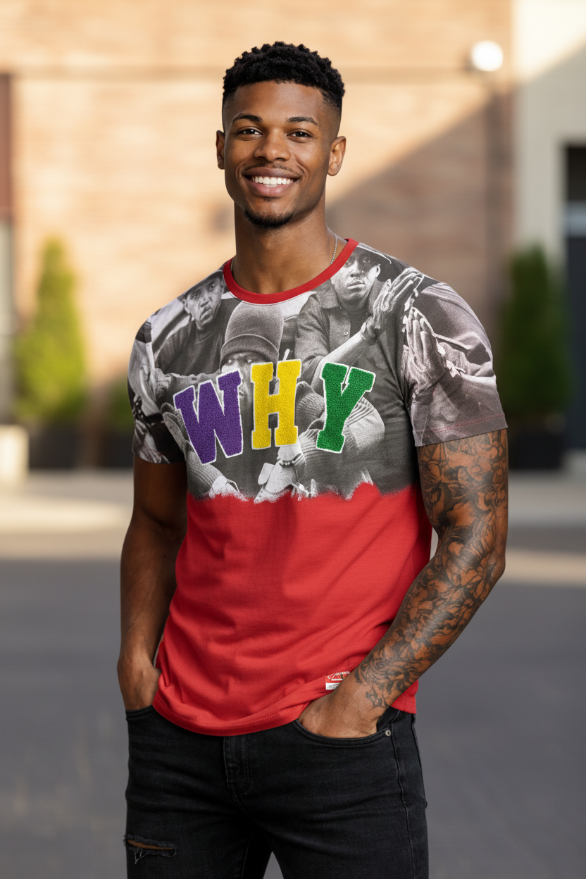 Men’s Graphic Cotton T-Shirt – Soft Premium Fabric, Front & Back Print, Casual Streetwear Tee