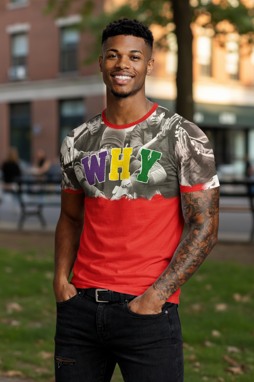 Men’s Graphic Cotton T-Shirt – Soft Premium Fabric, Front & Back Print, Casual Streetwear Tee