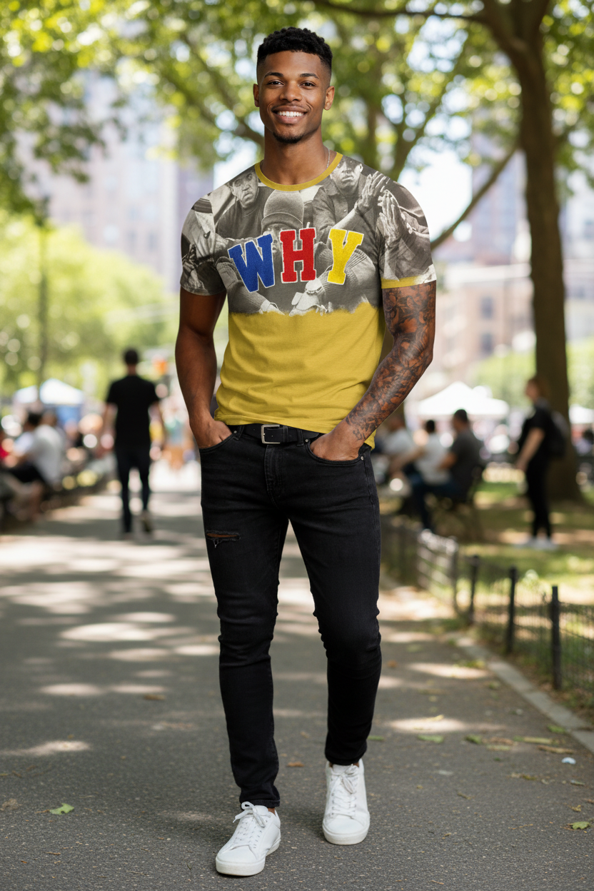 Men’s Graphic Cotton T-Shirt – Premium Soft Fabric, Front Print, Casual Style