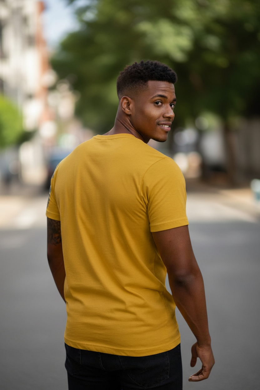 Men’s Graphic Cotton T-Shirt – Premium Soft Fabric, Front Print, Casual Style