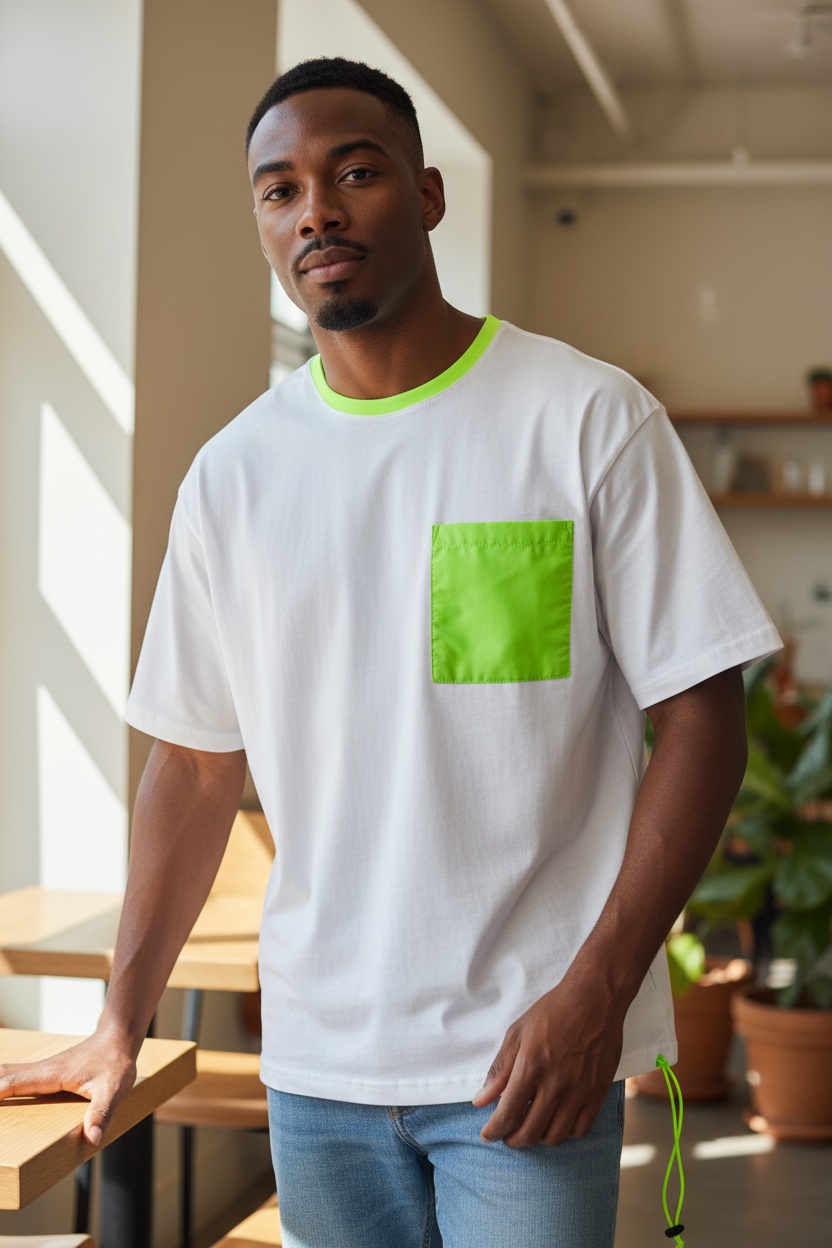 Men’s Fashion Cotton T-Shirt – Italian Street Design, High Quality Fabric, Front Print