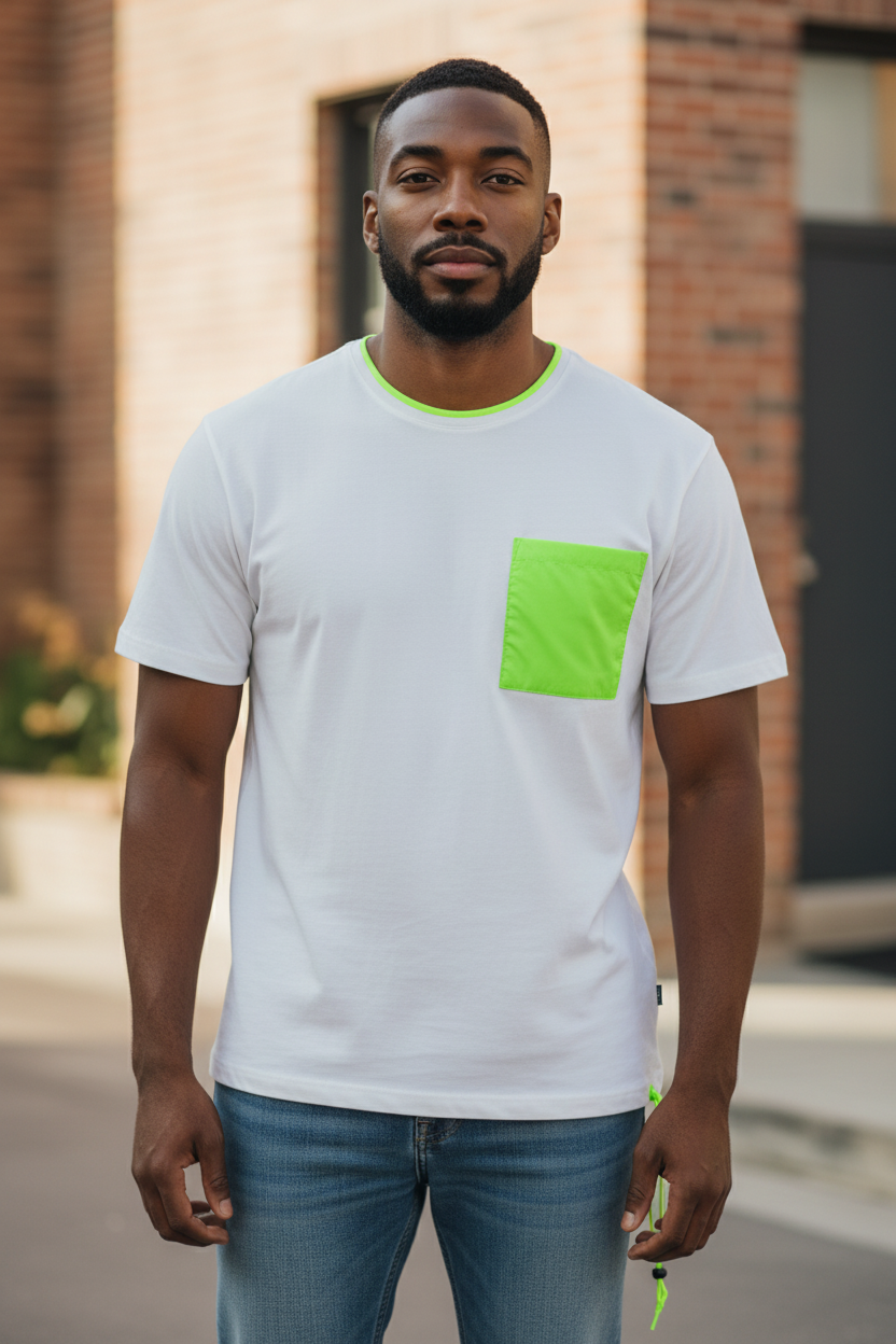 Men’s Fashion Cotton T-Shirt – Italian Street Design, High Quality Fabric, Front Print