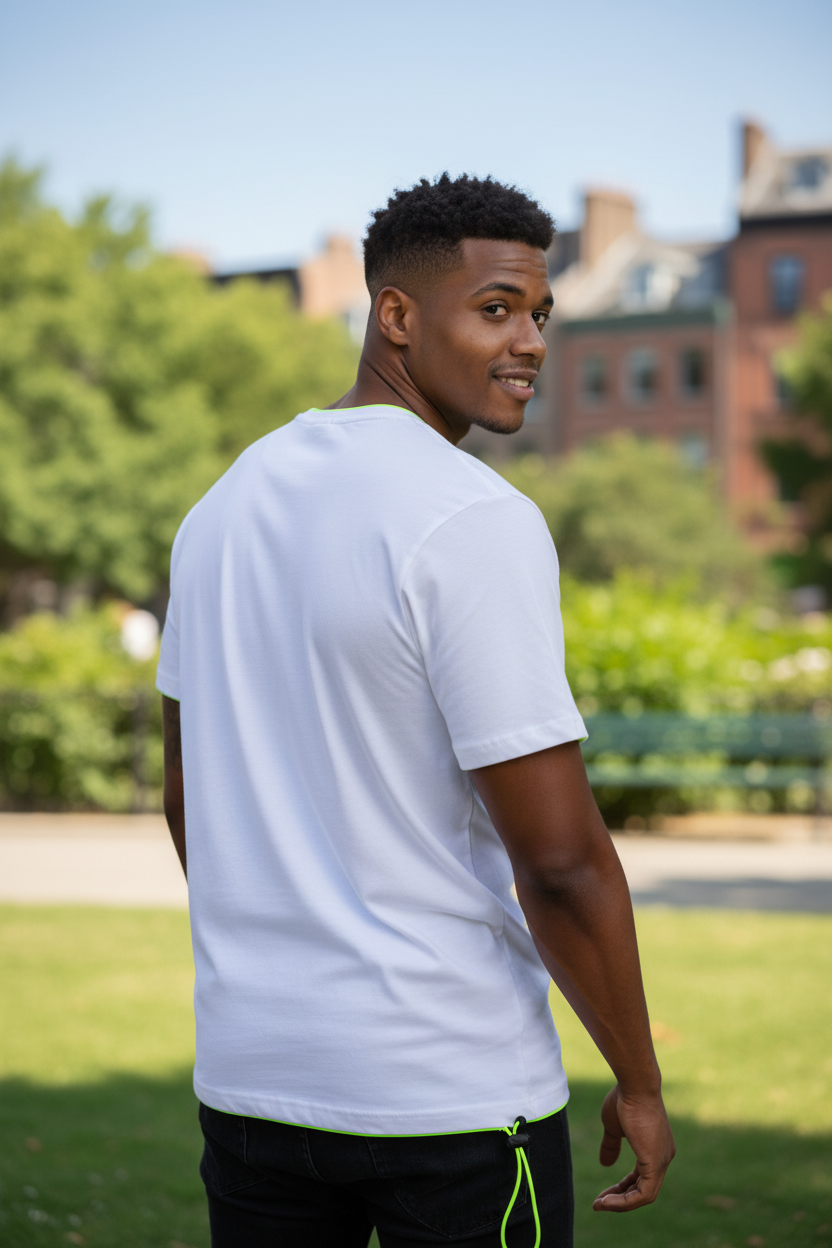 Men’s Fashion Cotton T-Shirt – Italian Street Design, High Quality Fabric, Front Print