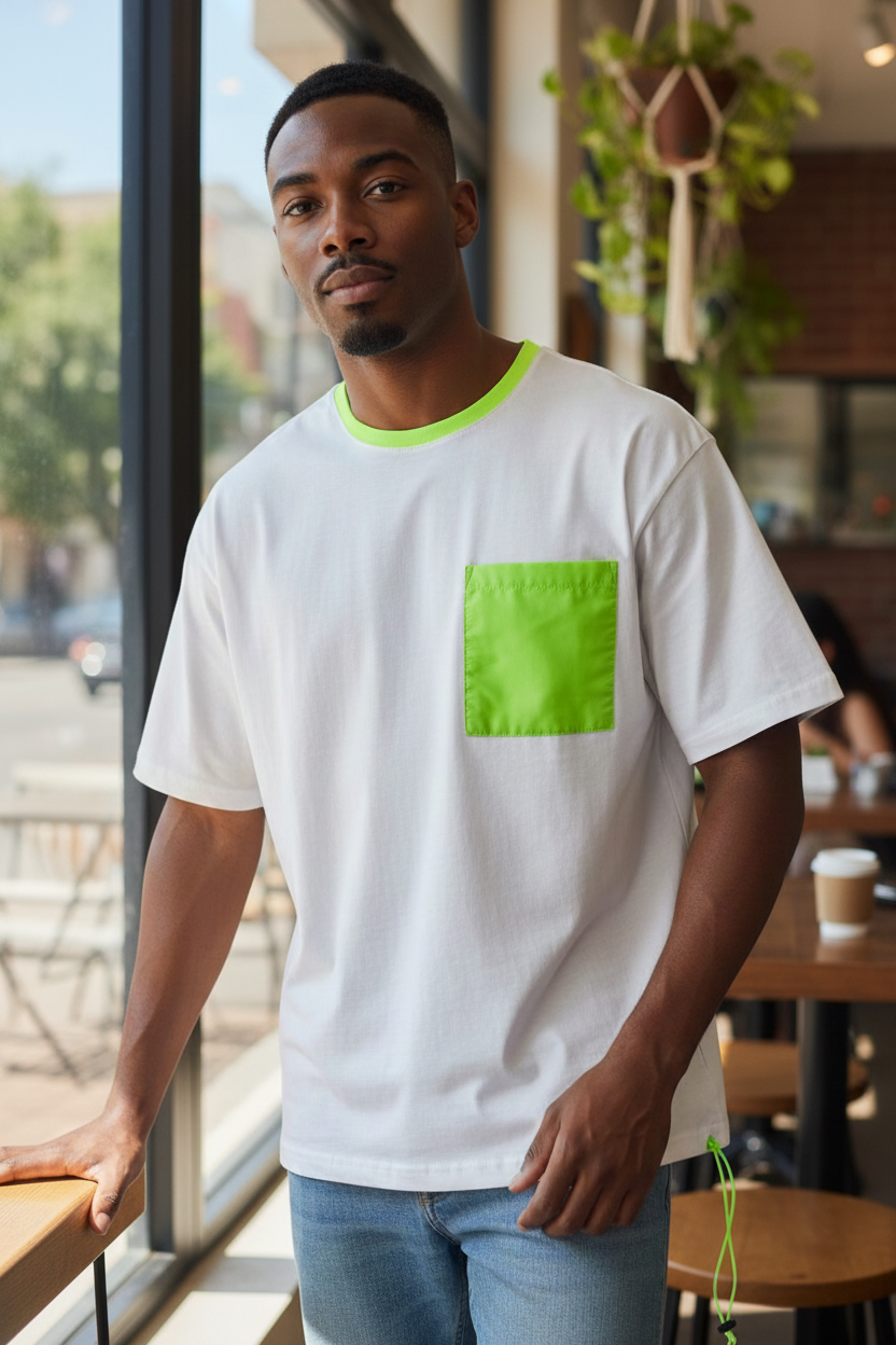 Men’s Fashion Cotton T-Shirt – Italian Street Design, High Quality Fabric, Front Print