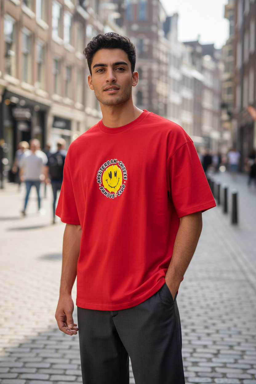 Teen Men Fashion T-Shirt – New Trendy Design, Slim Fit, 100% Cotton, Casual Wear