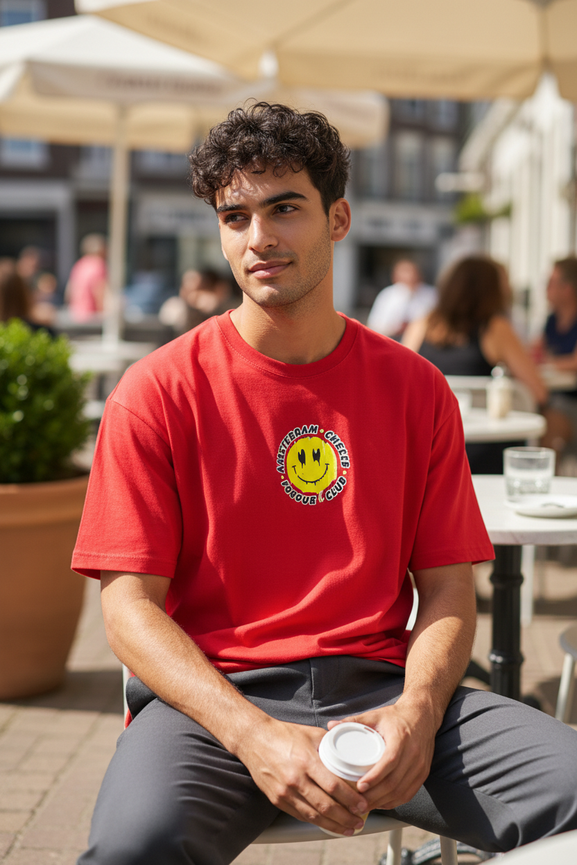 Teen Men Fashion T-Shirt – New Trendy Design, Slim Fit, 100% Cotton, Casual Wear