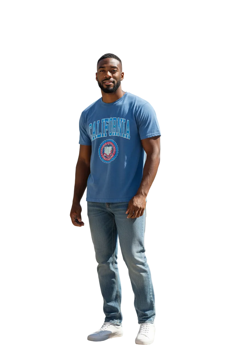 California Men’s T-Shirt – High Quality Cotton, Classic Print, Comfortable Casual Wear