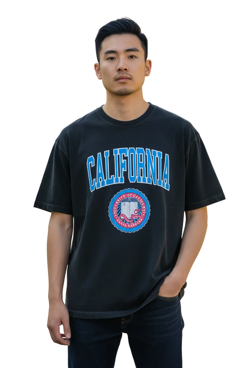 California Men’s T-Shirt – High Quality Cotton, Classic Print, Comfortable Casual Wear