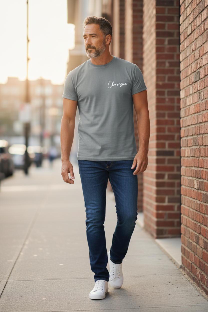 Men’s Fashion T-Shirt – Cotton Bear Design, Graphic Print, Casual Street Style