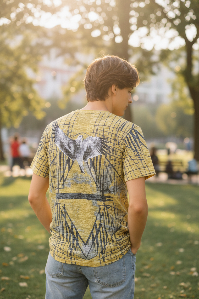 Teen Boy Fashion T-Shirt – Super Soft Cotton, Designer Graphic Print, Trendy Style