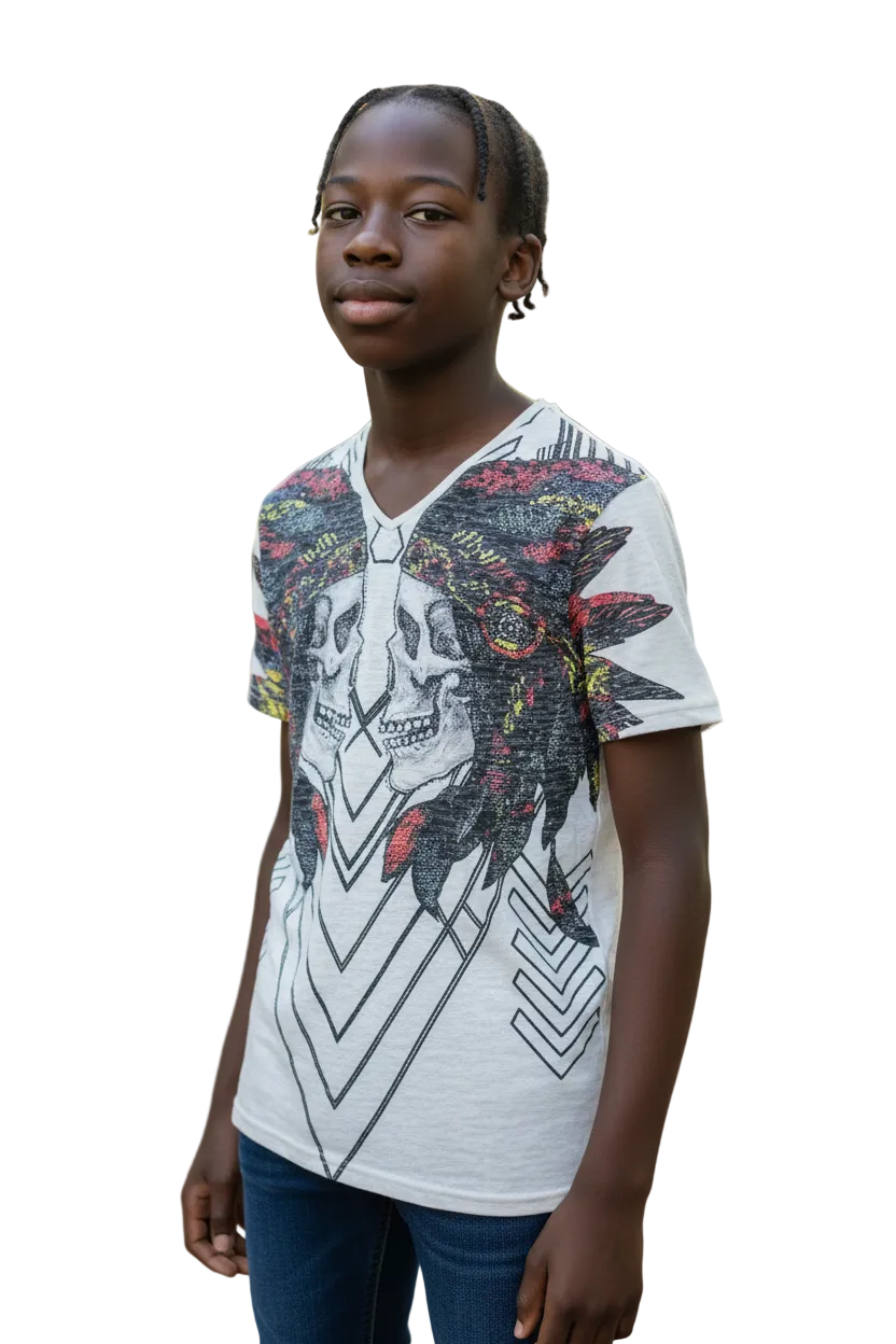 Teen Boy Fashion T-Shirt – Super Soft Cotton, Designer Graphic Print, Trendy Style