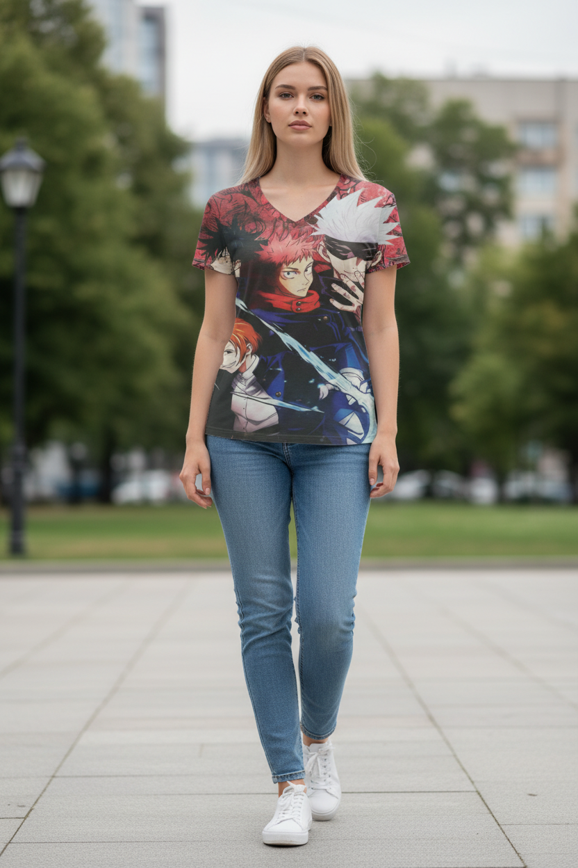 Dark Sorcerer Anime Style T-Shirt – Graphic Tee