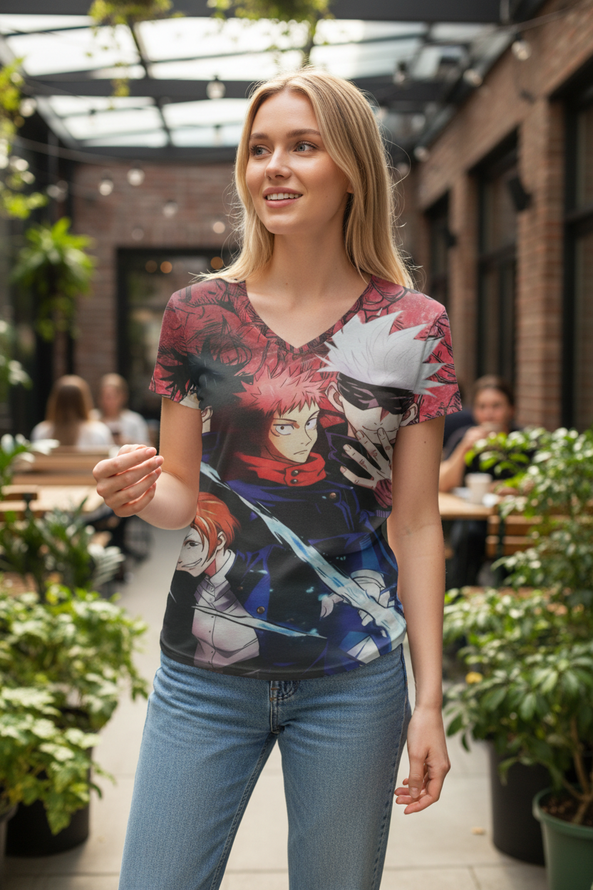 Dark Sorcerer Anime Style T-Shirt – Graphic Tee