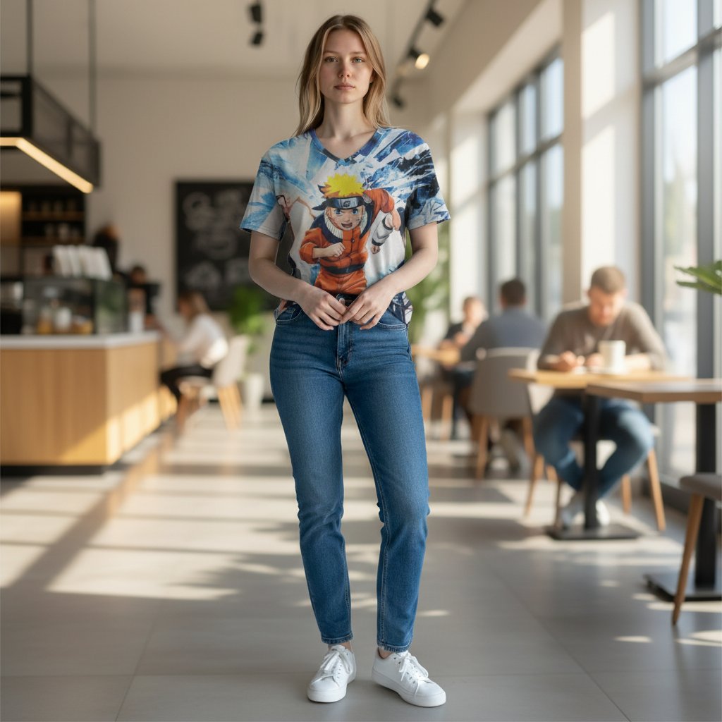 Ninja Hero Style Graphic T-Shirt for Teen Girls & Women – Casual Tee