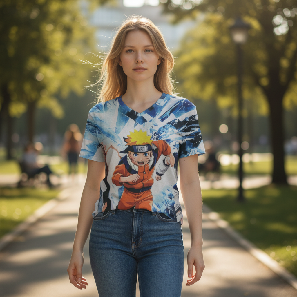 Ninja Hero Style Graphic T-Shirt for Teen Girls & Women – Casual Tee
