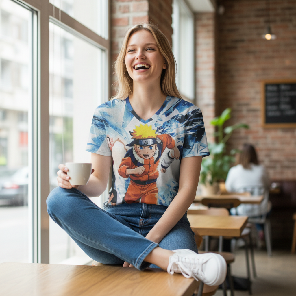 Ninja Hero Style Graphic T-Shirt for Teen Girls & Women – Casual Tee