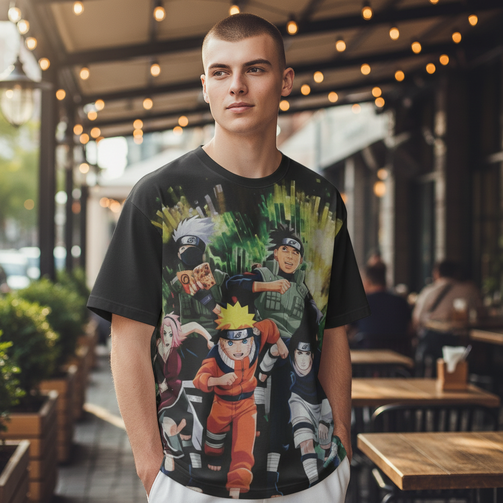 Ninja Warrior Style Graphic T-Shirt – Casual Tee for Anime Lover