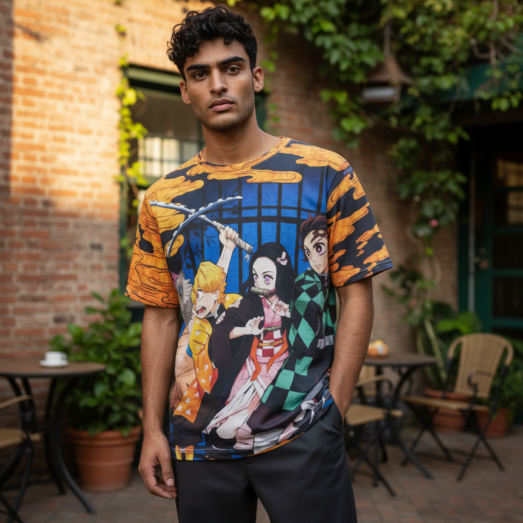 Shadow Hunter Style Graphic T-Shirt – Unisex Tee for Anime Lover
