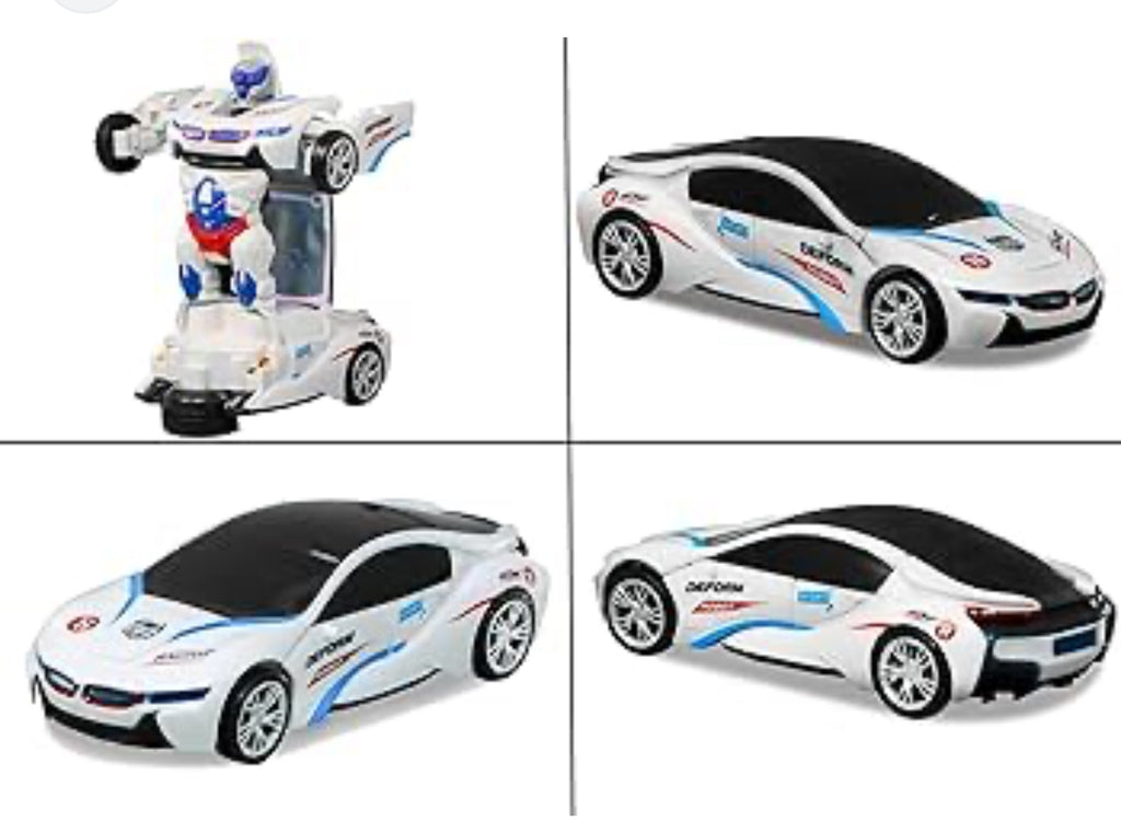 POLICE CAR TRANSFORMER CAR WITH LIGHT ANS SOUND