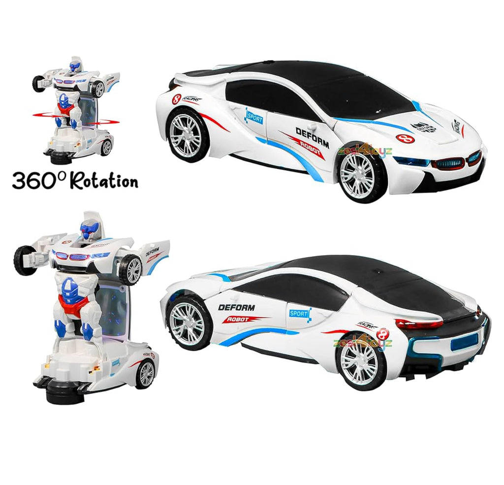 POLICE CAR TRANSFORMER CAR WITH LIGHT ANS SOUND