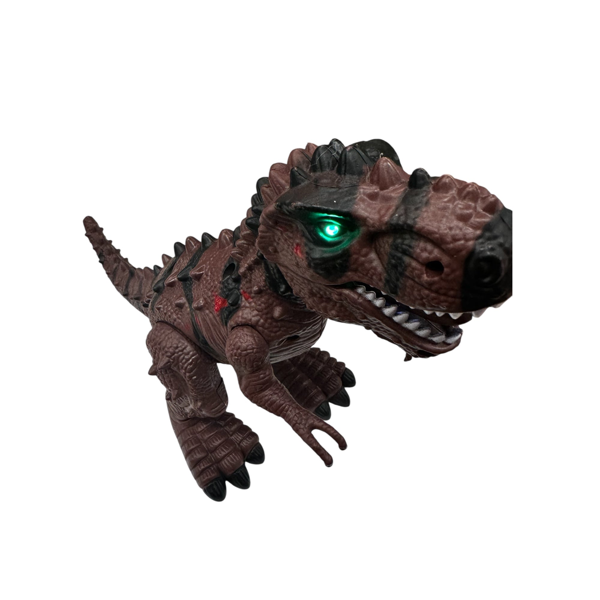 Gear Dinosaur Toy with Lights and Music, Battery Operated Bump and Go Dinosaur with Moving Gears, Interactive Educational Toy for Kids