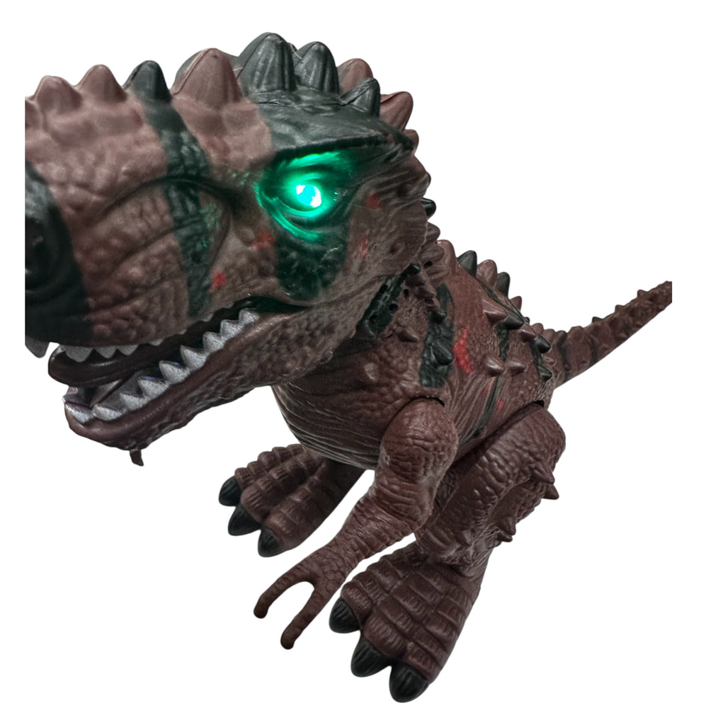 Gear Dinosaur Toy with Lights and Music, Battery Operated Bump and Go Dinosaur with Moving Gears, Interactive Educational Toy for Kids