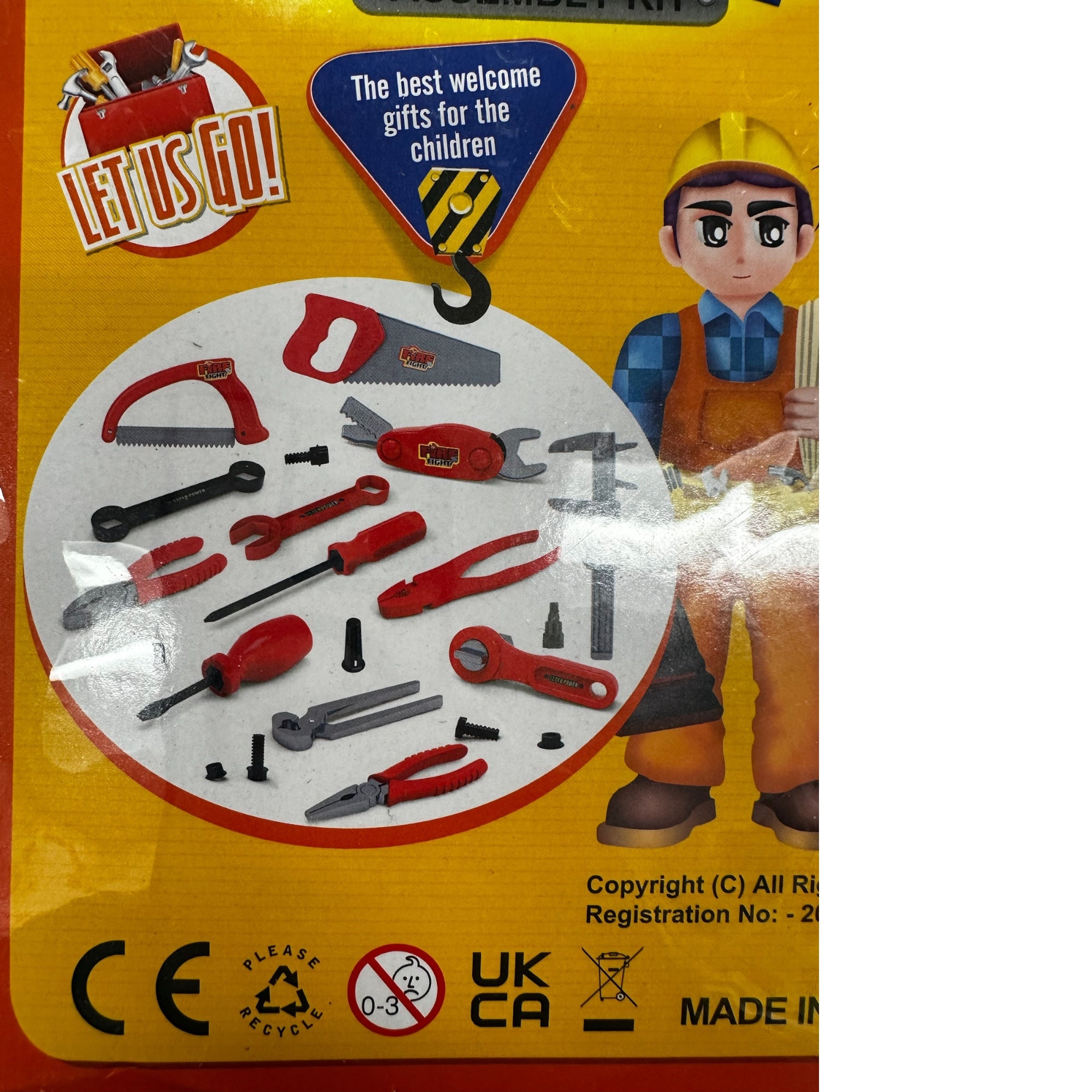 Kids Tool Set – 20+ PCS Pretend Play Construction Tools – Realistic Simulation Plastic Tool Kit for Boys & Girls – Educational Building Toy Set