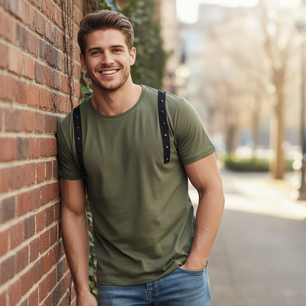 Men’s Fashion T-Shirt – Italian Design, Unique Style, 100% Cotton