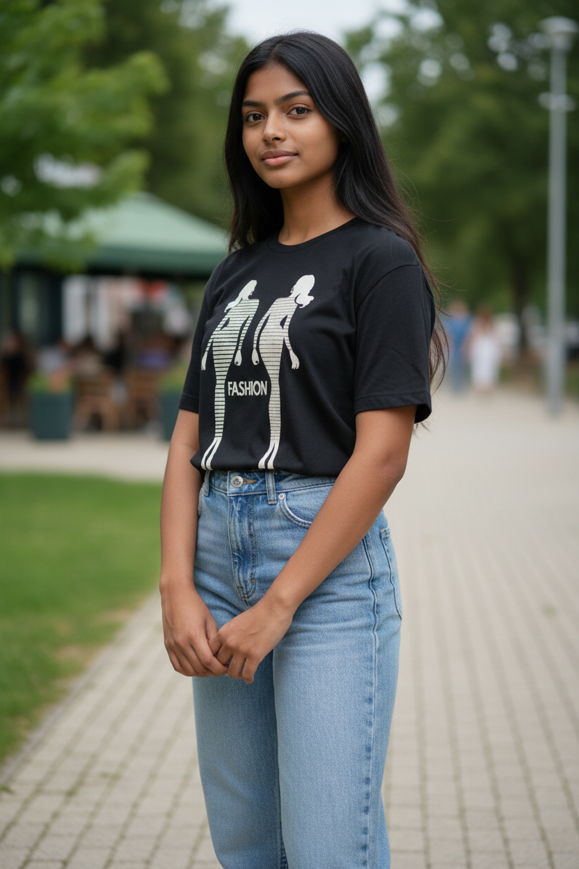 Women  Fashion T-Shirt – Trendy Casual Short Sleeve Tee