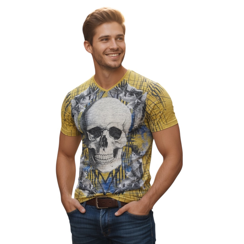 Mens Fashion T-Shirt – Super Soft Cotton, Designer Graphic Print, Trendy Style