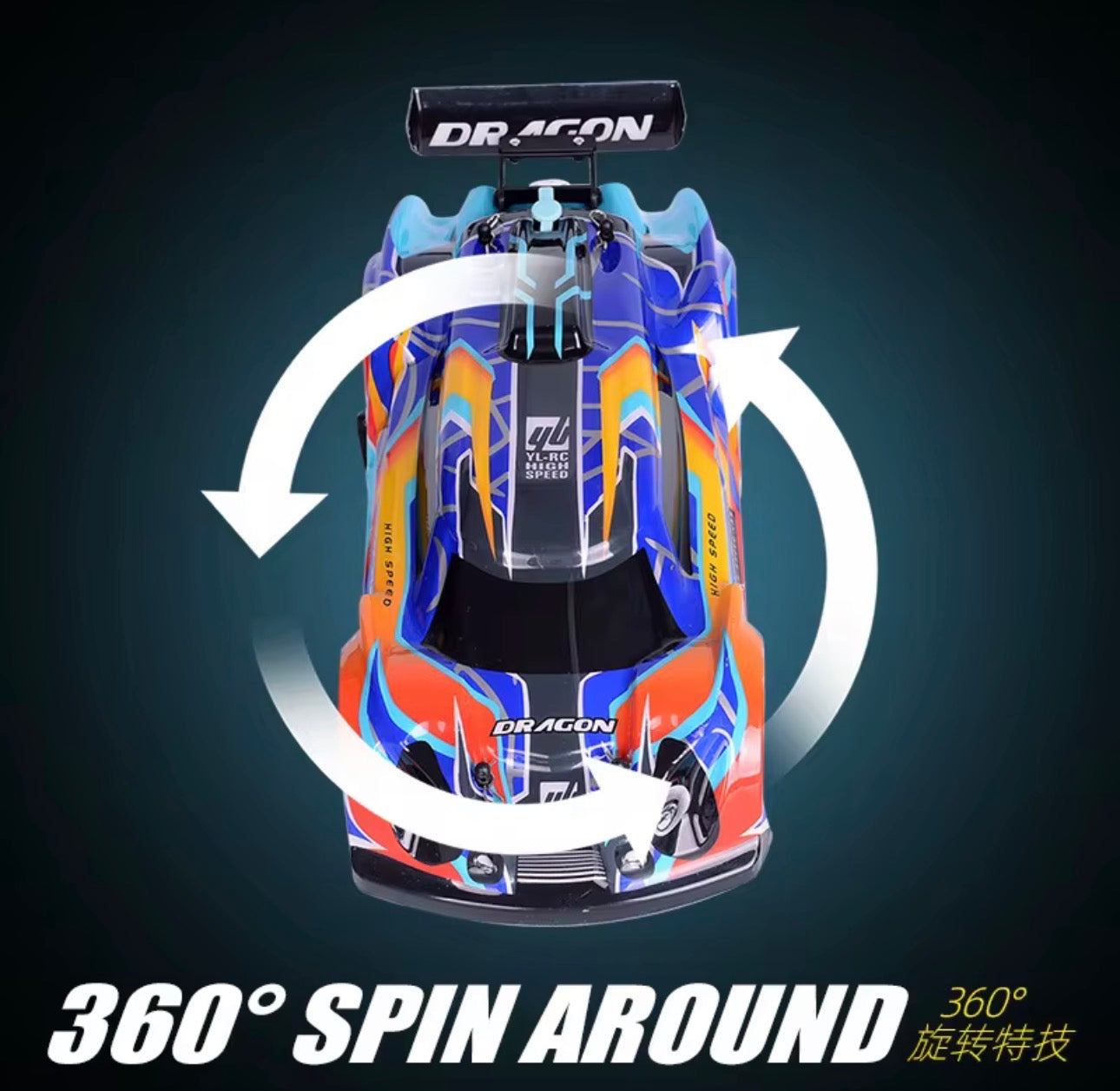 1:14 Scale High-Speed Drift & Stunt RC Car – Lights, Spray & Extreme Action!