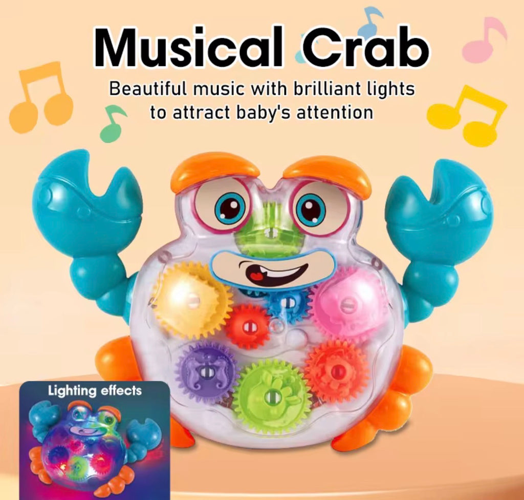 Crab Gear B/O Toy – Wiggly Walking Fun!