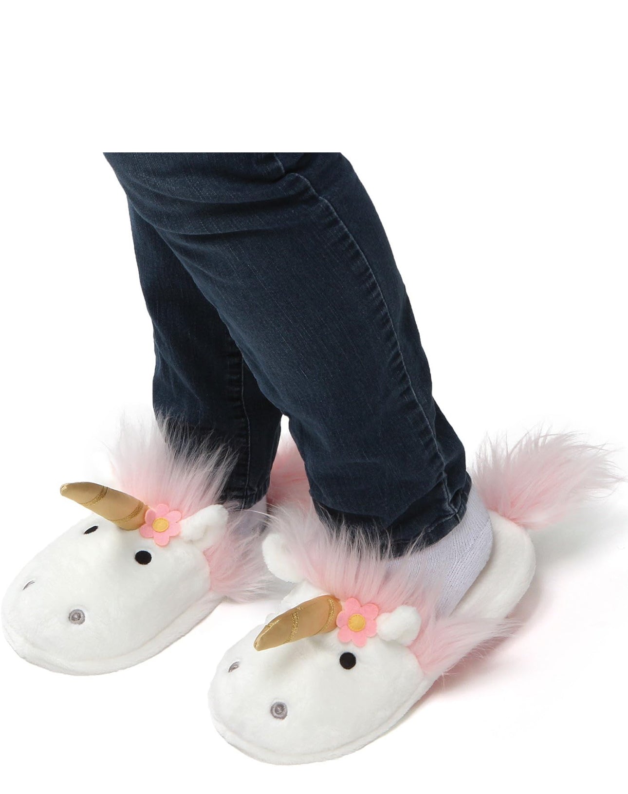 Plush Unicorn Adult Slippers - Fluffy, Magical & Oh-So-Comfy!