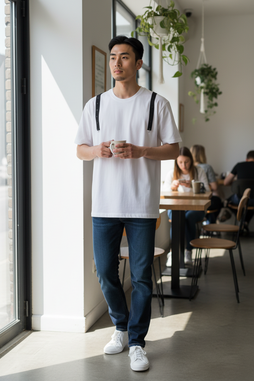 Men’s Fashion T-Shirt – Italian Design, Unique Style, 100% Cotton