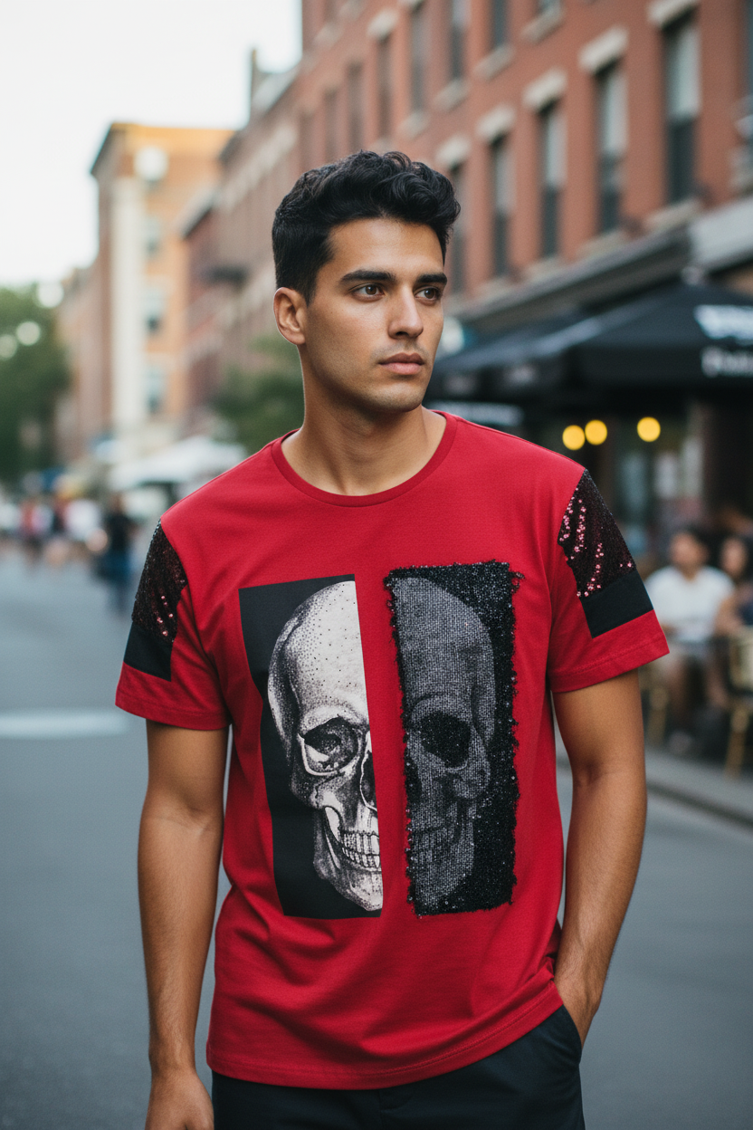 Slim Teen Fashion T-Shirt – Italian Design, Unique Style, 100% Cotton for Teen