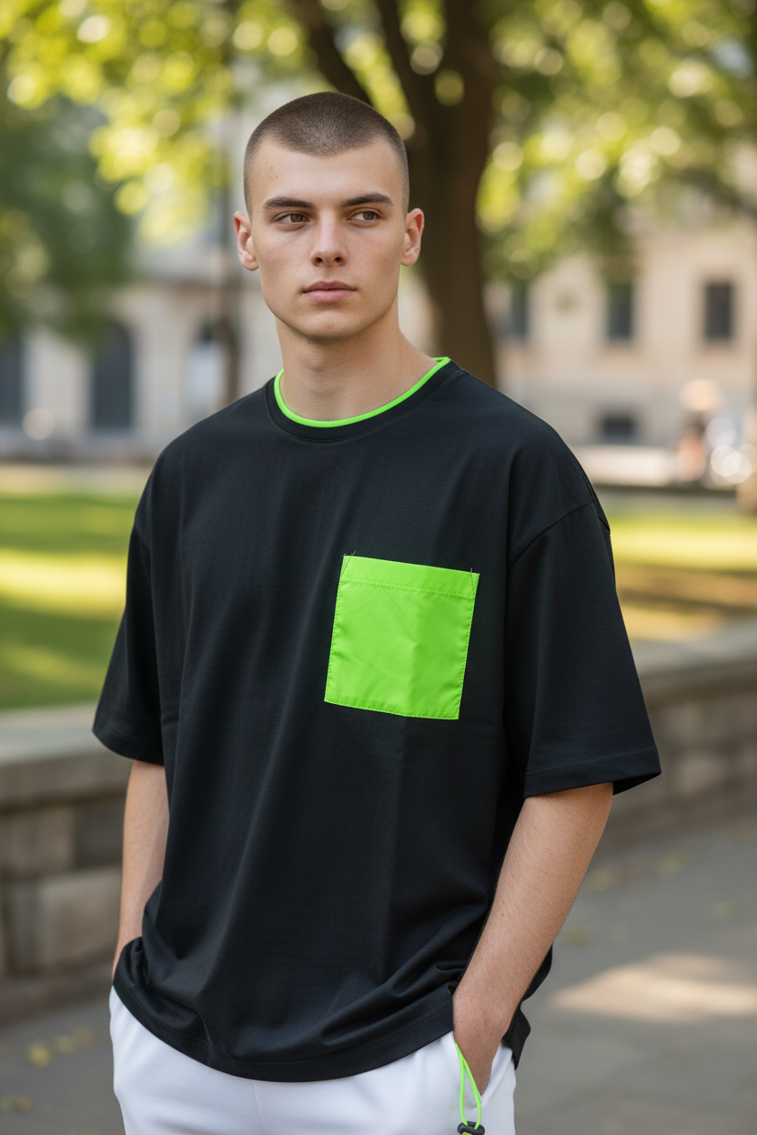 Men’s Fashion T-Shirt – Italian Design, Unique Style, 100% Cotton