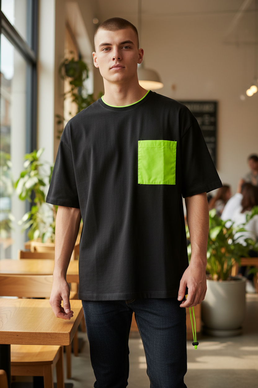 Men’s Fashion T-Shirt – Italian Design, Unique Style, 100% Cotton