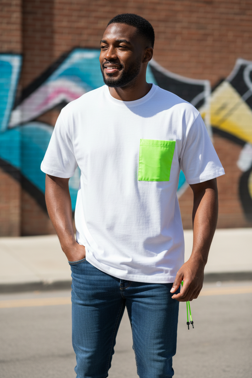 Men’s Fashion T-Shirt – Italian Design, Unique Style, 100% Cotton