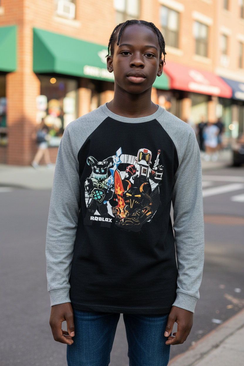 Teen Boy Roblox Long-Sleeve T-Shirt