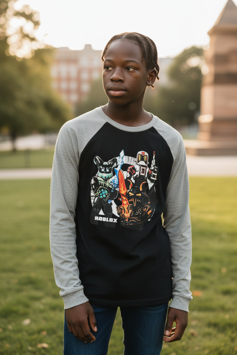 Teen Boy Roblox Long-Sleeve T-Shirt
