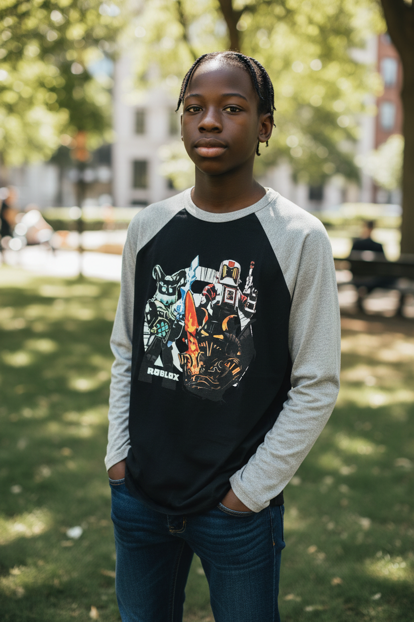 Teen Boy Roblox Long-Sleeve T-Shirt