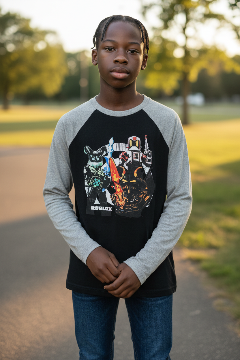Teen Boy Roblox Long-Sleeve T-Shirt