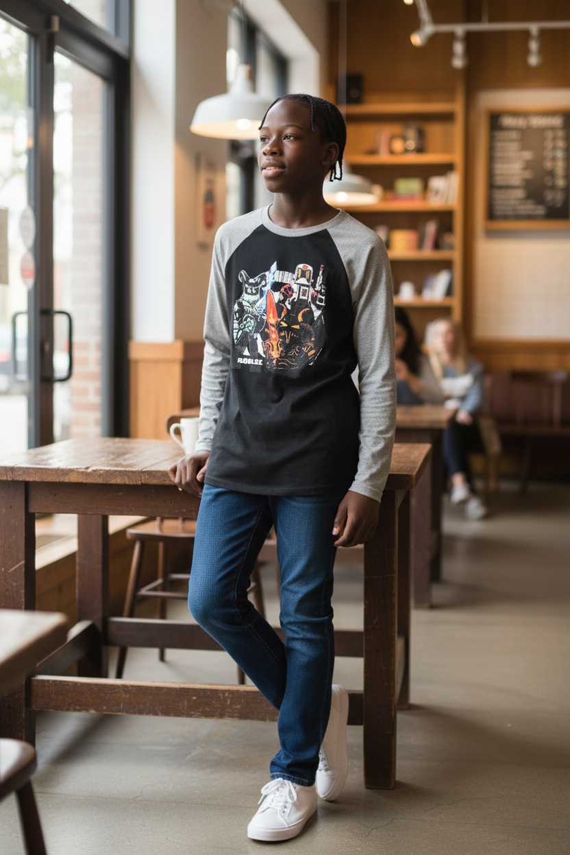 Teen Boy Roblox Long-Sleeve T-Shirt