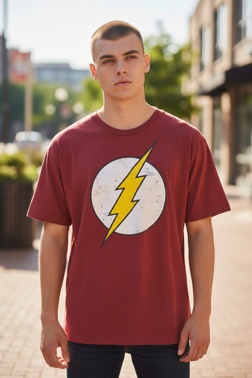The Flash Unisex Teen & Adult T-Shirt – Official Licensed Graphic Tee