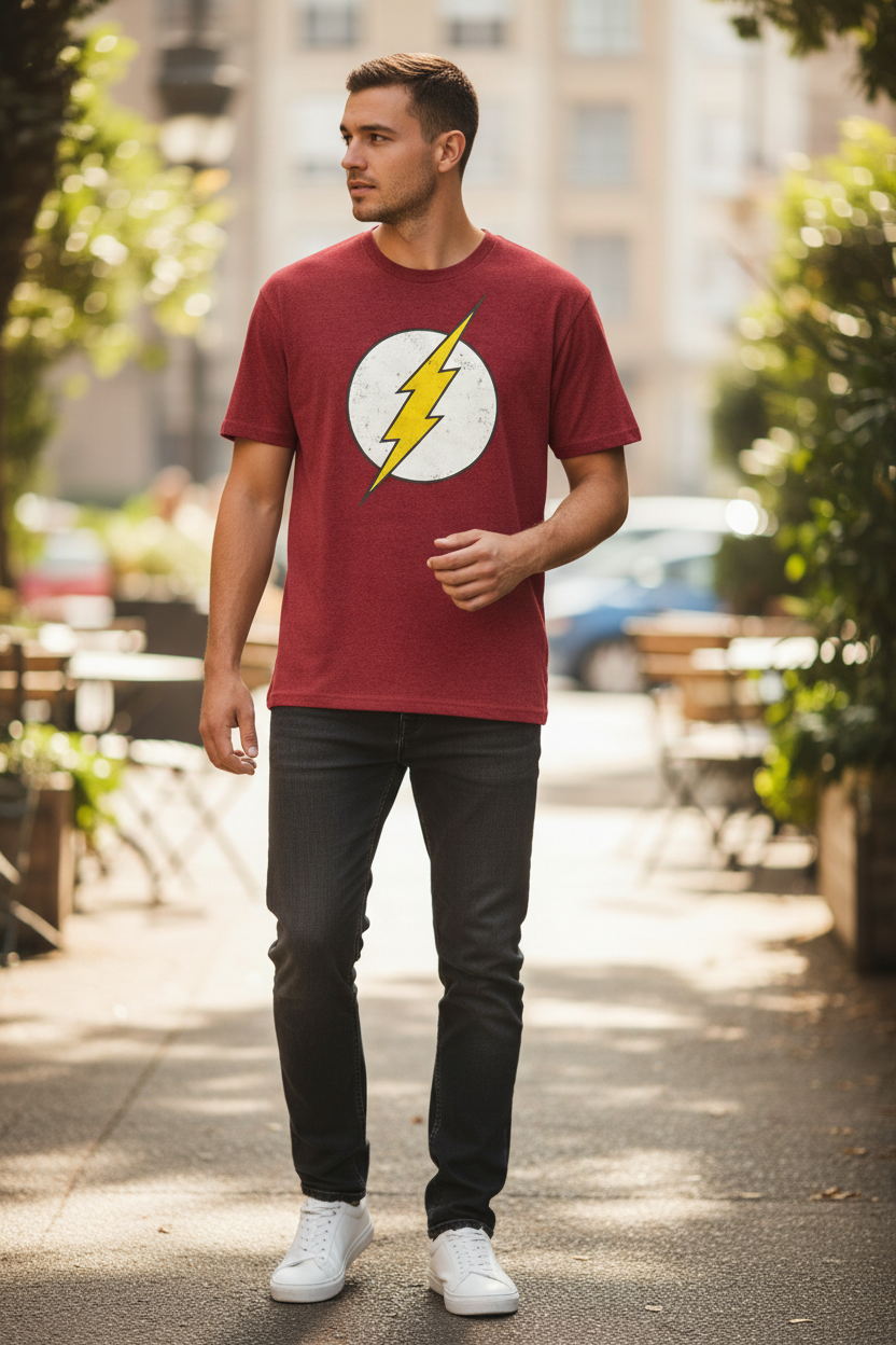 The Flash Unisex Teen & Adult T-Shirt – Official Licensed Graphic Tee